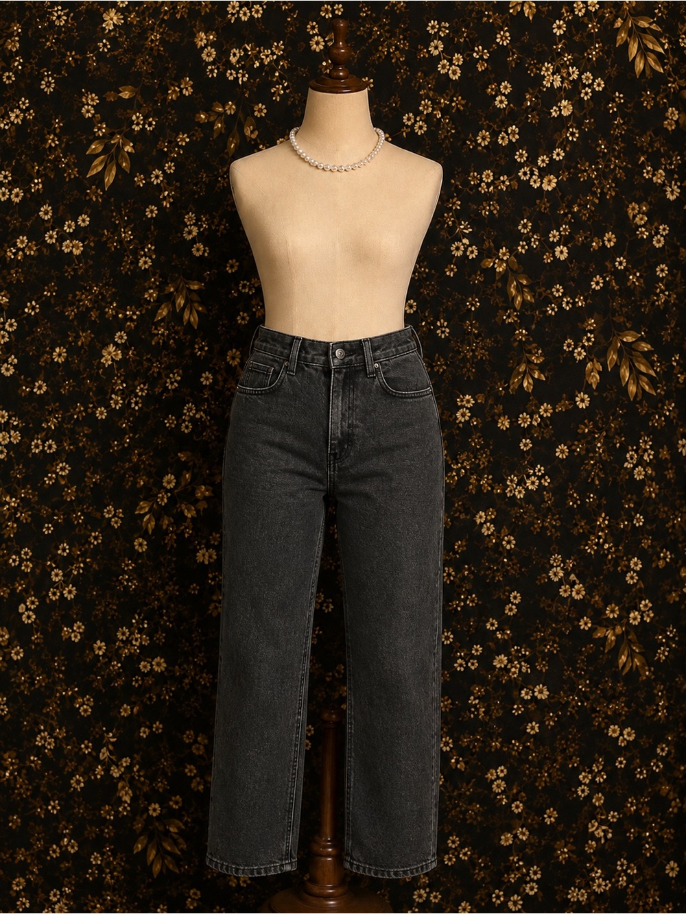 wild fable Black Wash Straight Leg Jeans